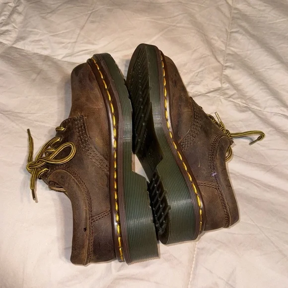 Dr. Martens Air Wair England Original Brown Leather Shoes Children Size 13 - Picture 8 of 8